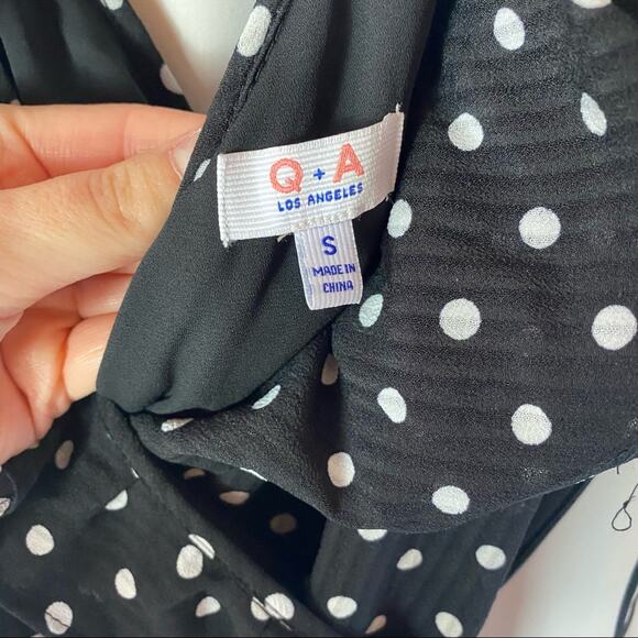 Q&A Los Angeles Polka Dot Midi Dress Size Small - Picture 8 of 8
